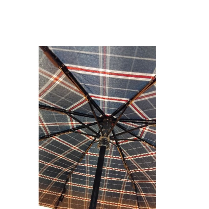 Knirps T200 medium duomatic check navy